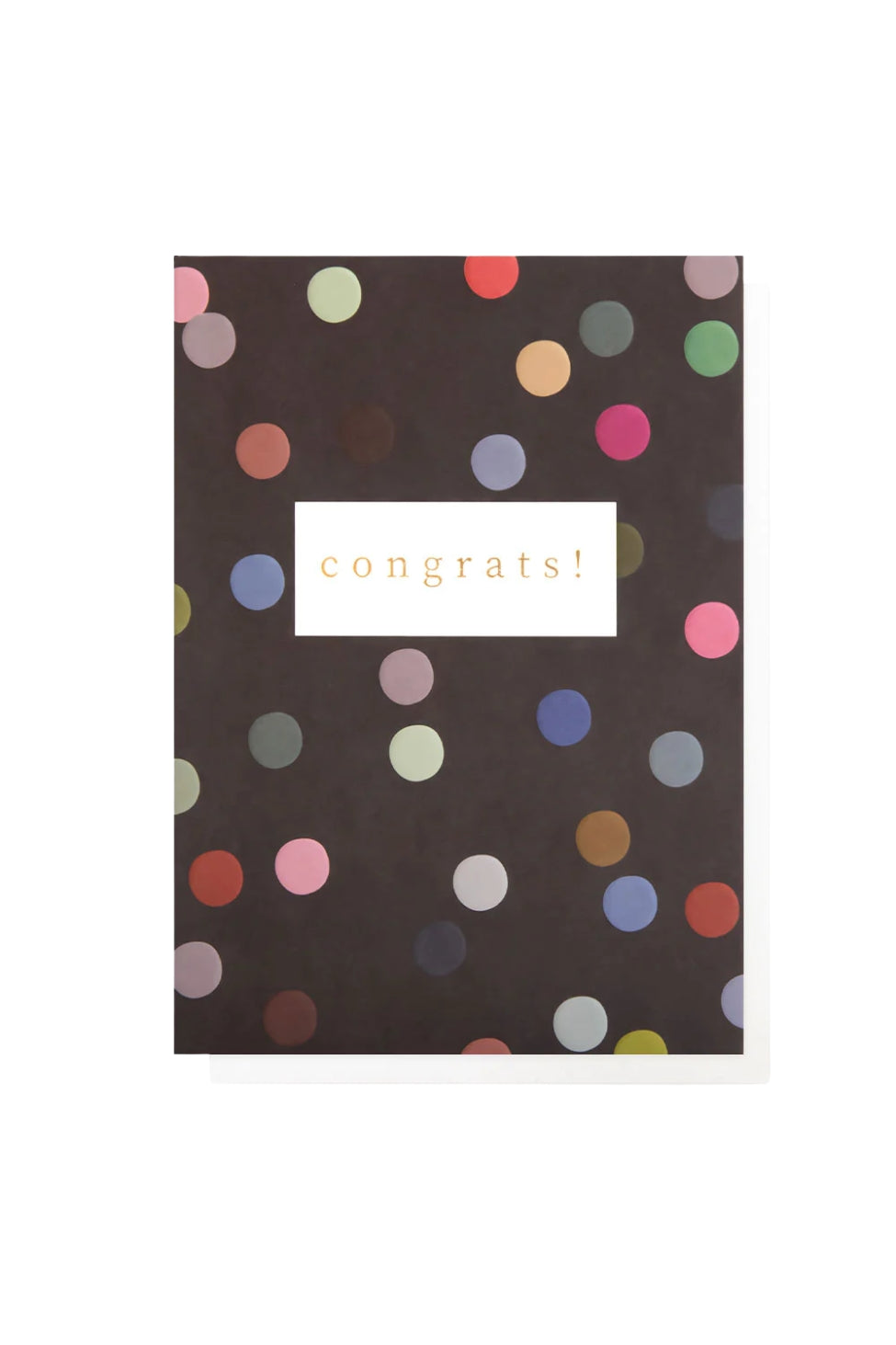 Card - Dark Spotty Congratulations