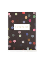 Card - Dark Spotty Congratulations - Magpie Style