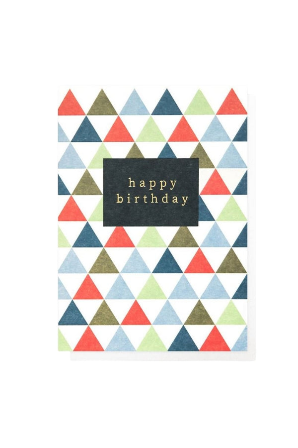 Coloured Triangles - Card - Magpie Style