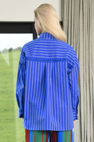 COOPER A-Shirt Your Eyes Shirt - Blue Stripe - Magpie Style