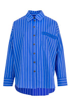 COOPER A-Shirt Your Eyes Shirt - Blue Stripe - Magpie Style
