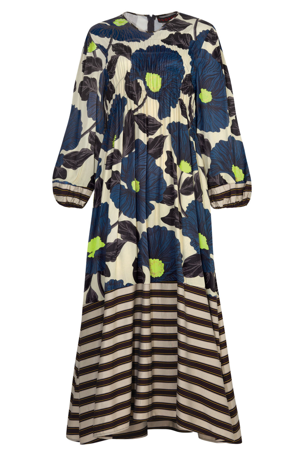 COOPER Dress To Impress Dress - Lime/Blue Floral