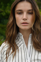COOPER Yoke Of Luck Shirt - White Stripe - Magpie Style