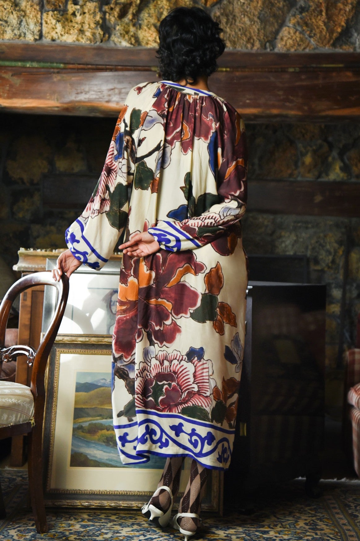 COOPER Button On Point Dress - Multi Floral - Magpie Style