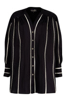 CURATE Stop The Press Shirt - Black - Magpie Style