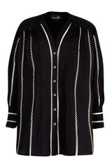 CURATE Stop The Press Shirt - Black