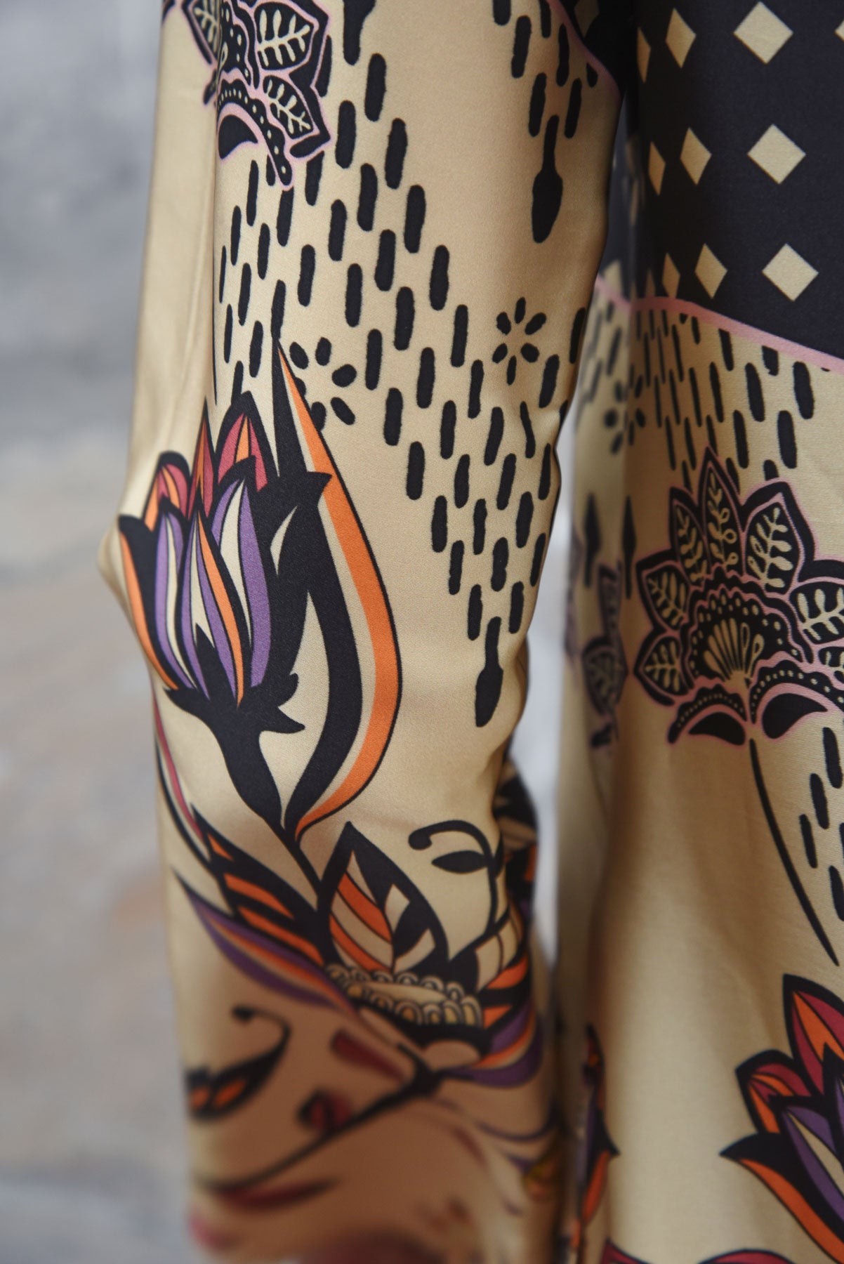 CURATE Charge It To My Room Dress - Border Spot - Magpie Style