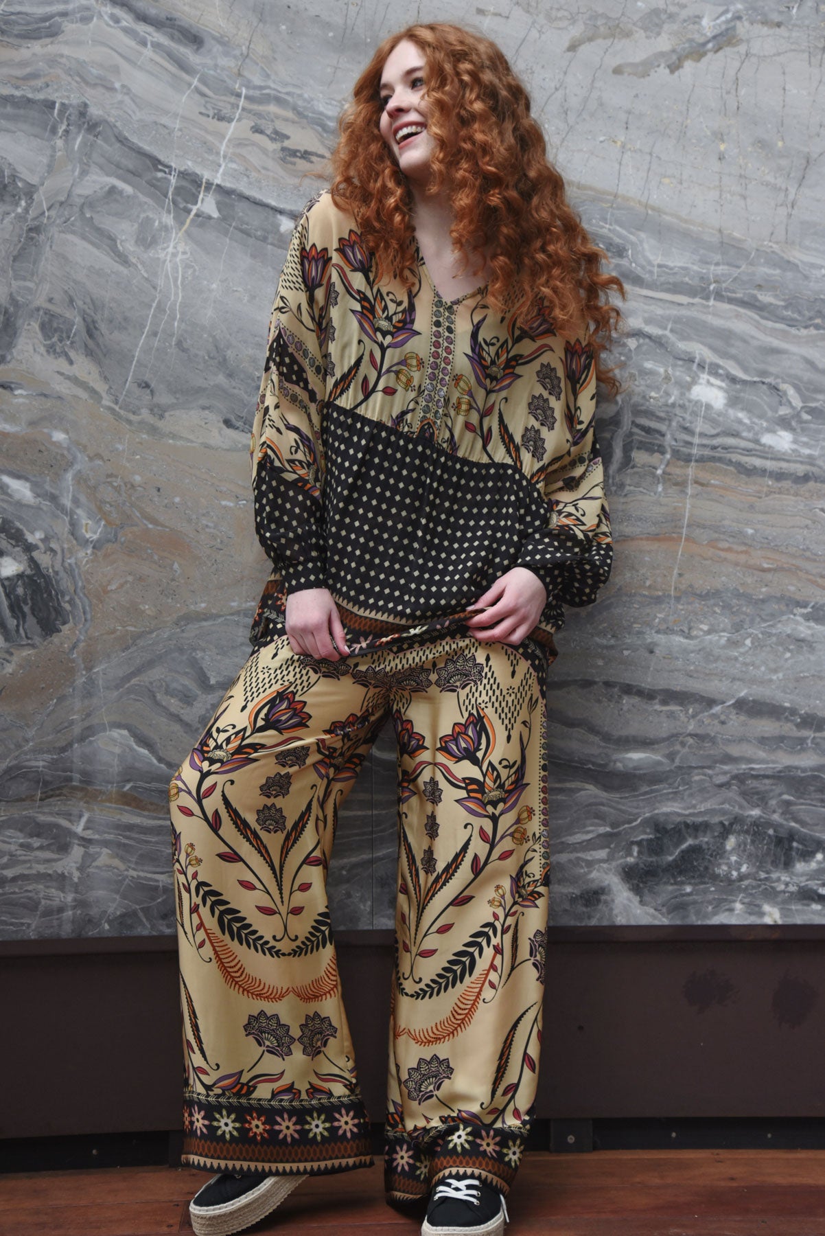 CURATE Fired Up Blouse - Border Spot - Magpie Style