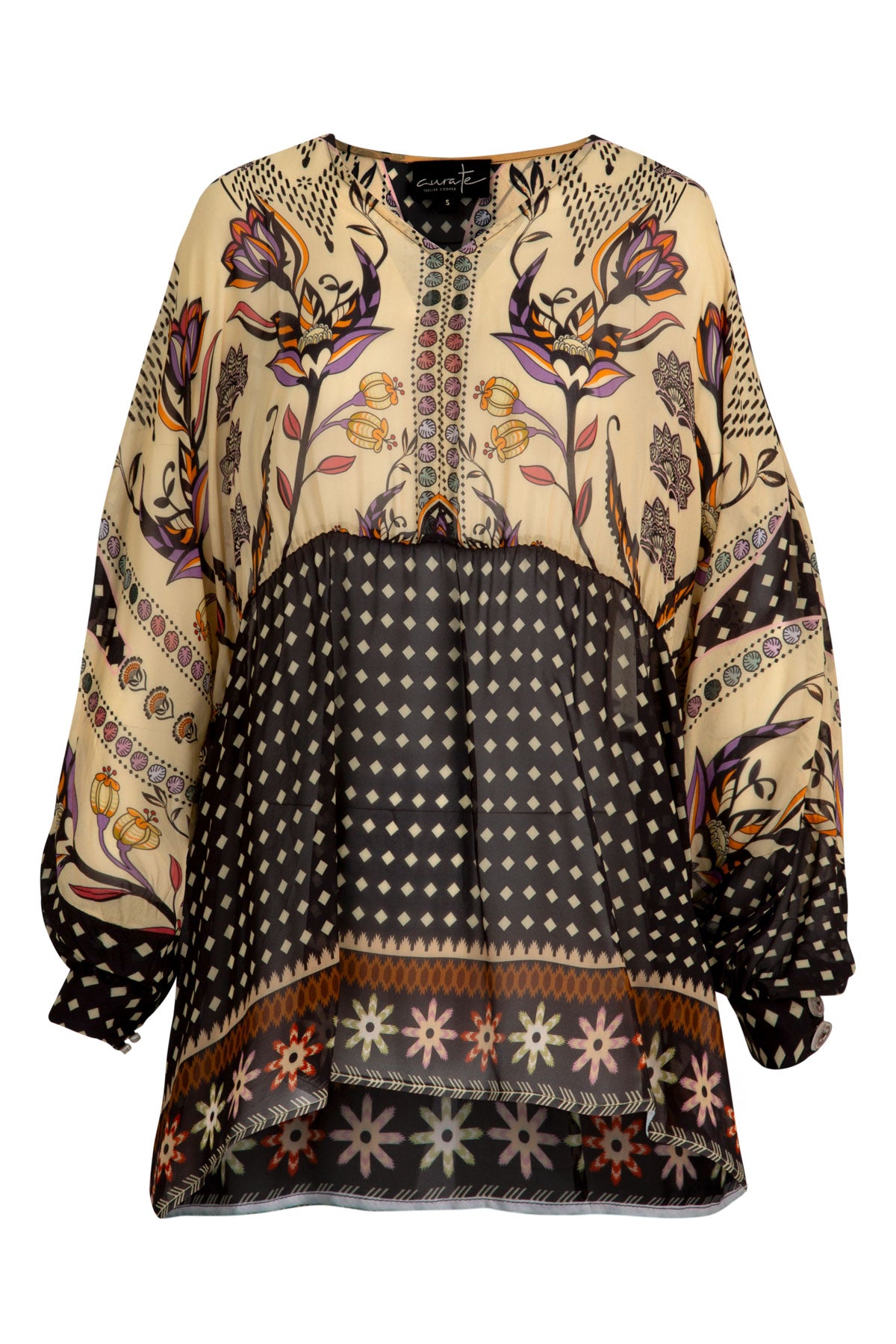 CURATE Fired Up Blouse - Border Spot - Magpie Style