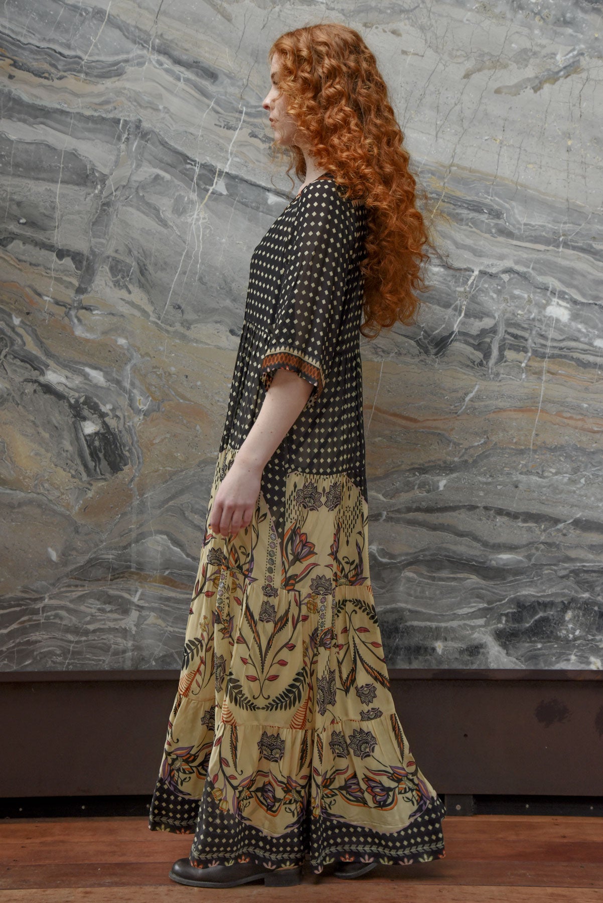 CURATE High and Rising Dress - Border Spot - Magpie Style