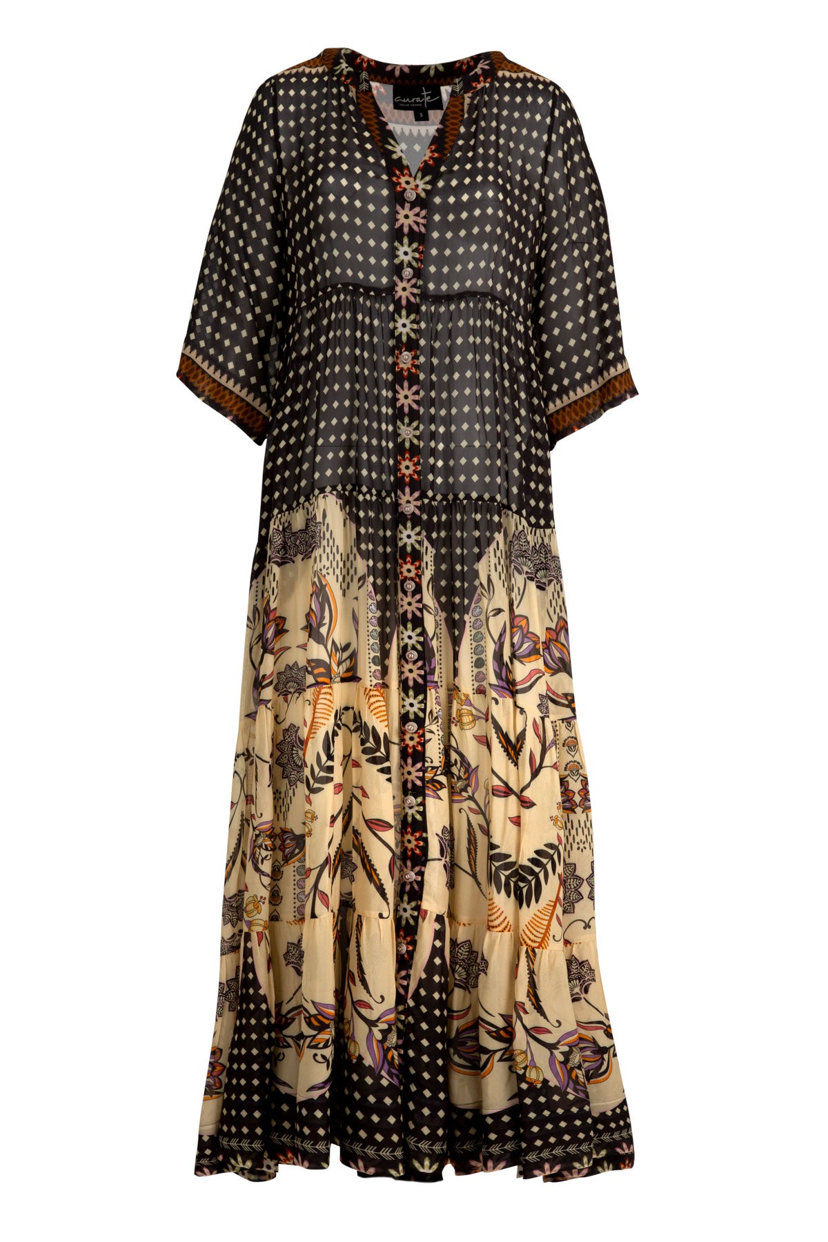 CURATE High and Rising Dress - Border Spot - Magpie Style