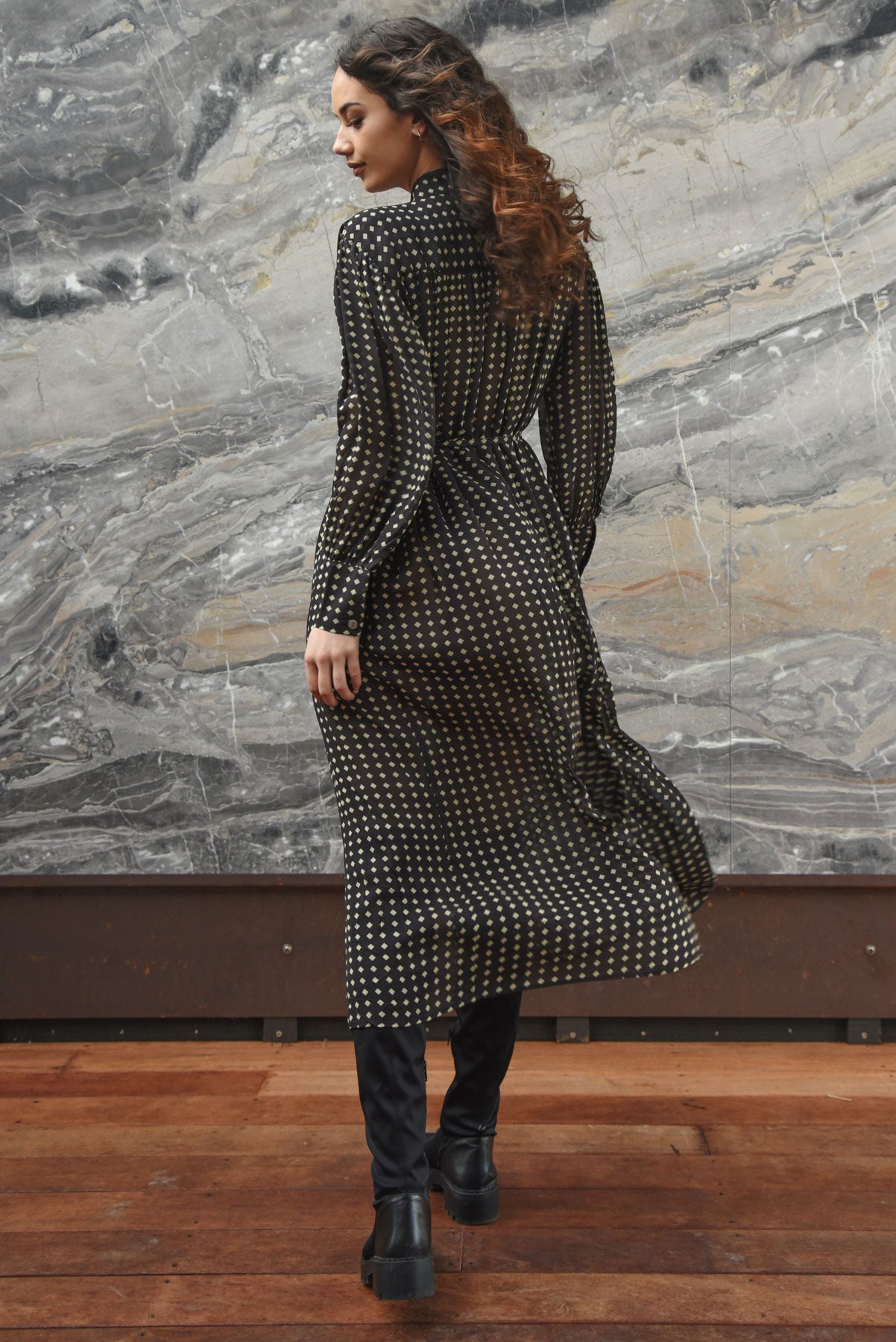 CURATE Night By Night Dress - Spot - Magpie Style