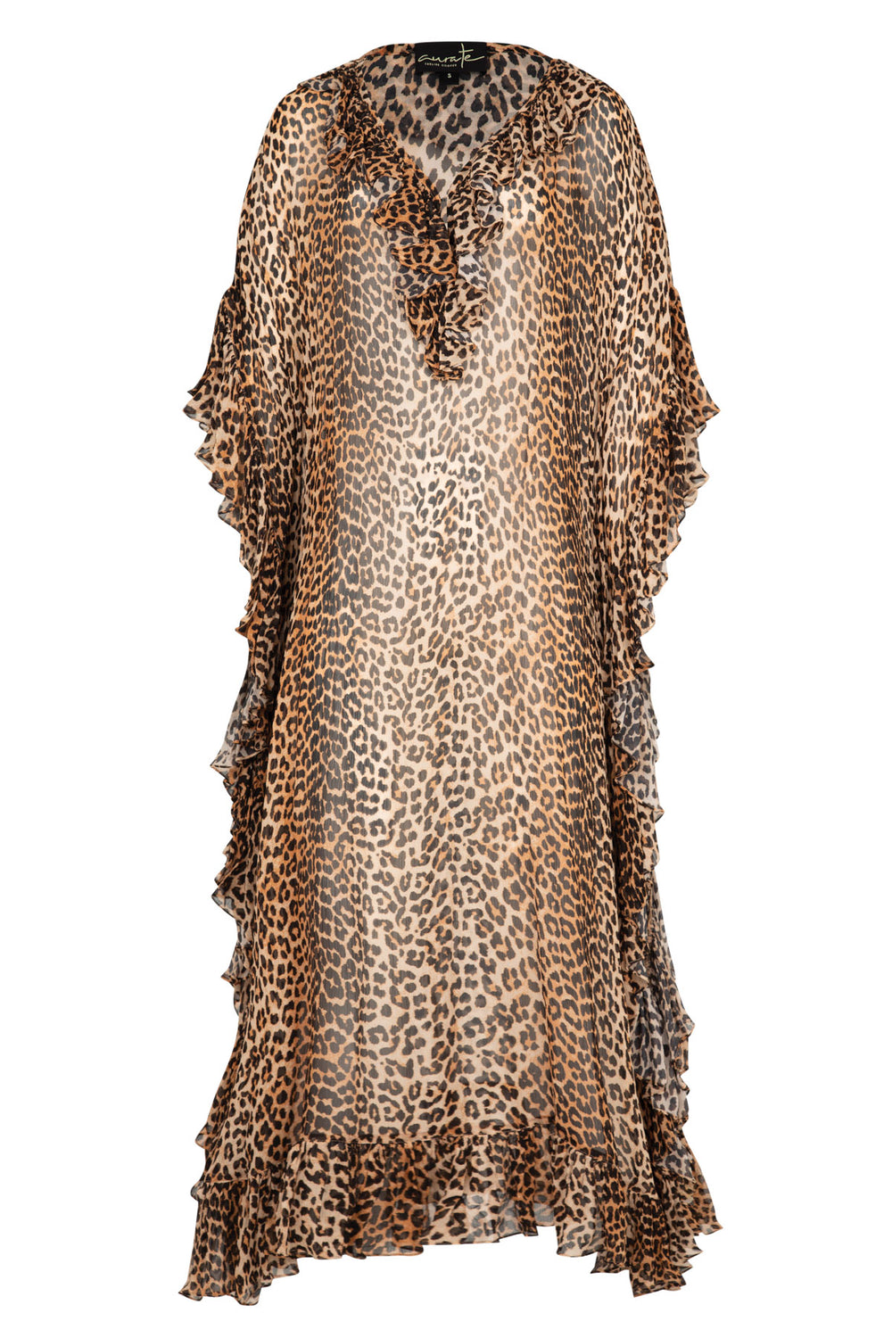 CURATE Ruffle And Roll Dress - Leopard