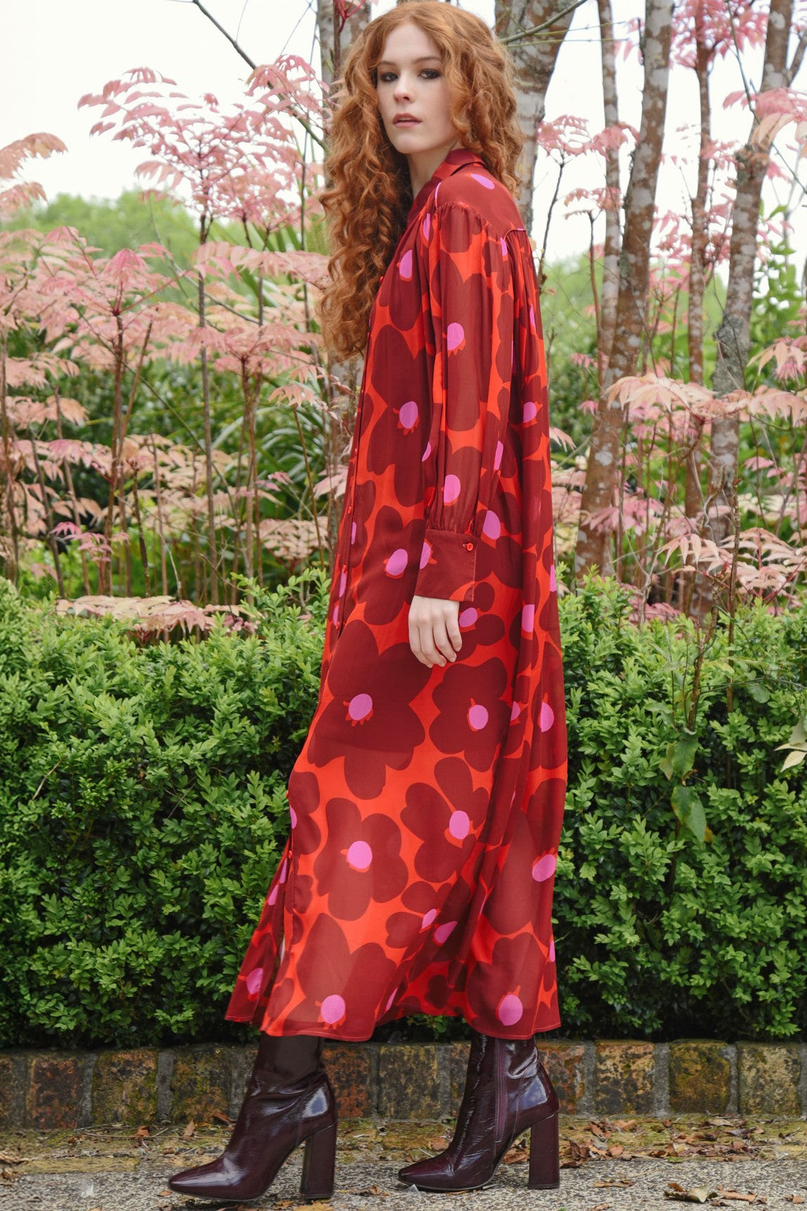 CURATE Night By Night Dress - Pink/Red - Magpie Style
