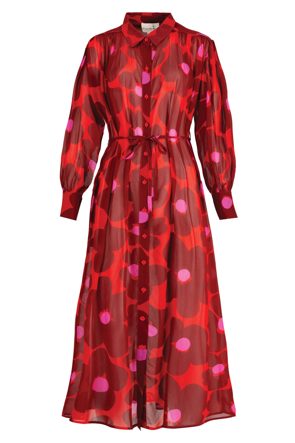 CURATE Night By Night Dress - Pink/Red
