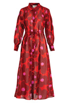 CURATE Night By Night Dress - Pink/Red - Magpie Style