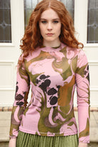 CURATE Don’t Get Meshy Top - Pink/Green - Magpie Style