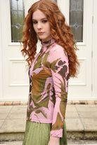 CURATE Don’t Get Meshy Top - Pink/Green - Magpie Style
