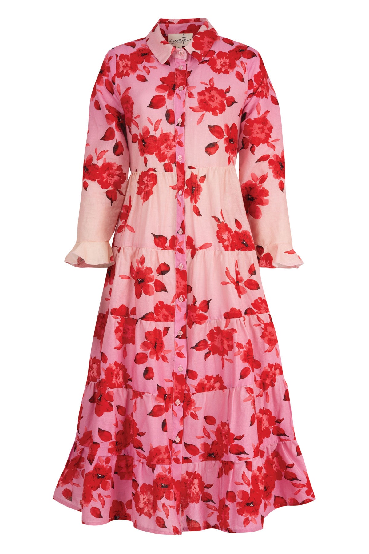 CURATE In The Long Dress - Pink/Red - Magpie Style