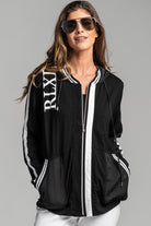 PAULA RYAN RELAXED Zip Front Printed Hoodie - Viscose Jersey - Paula Ryan