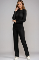 PAULA RYAN ESSENTIALS Narrow Leg Waistband Pant - Merino - Paula Ryan