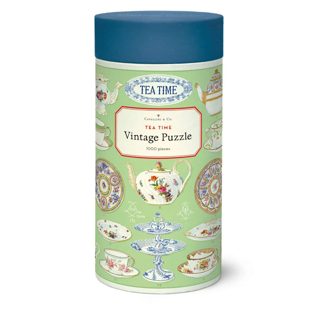 Cavallini & Co - Tea Time 1000 Piece Puzzle - Magpie Style
