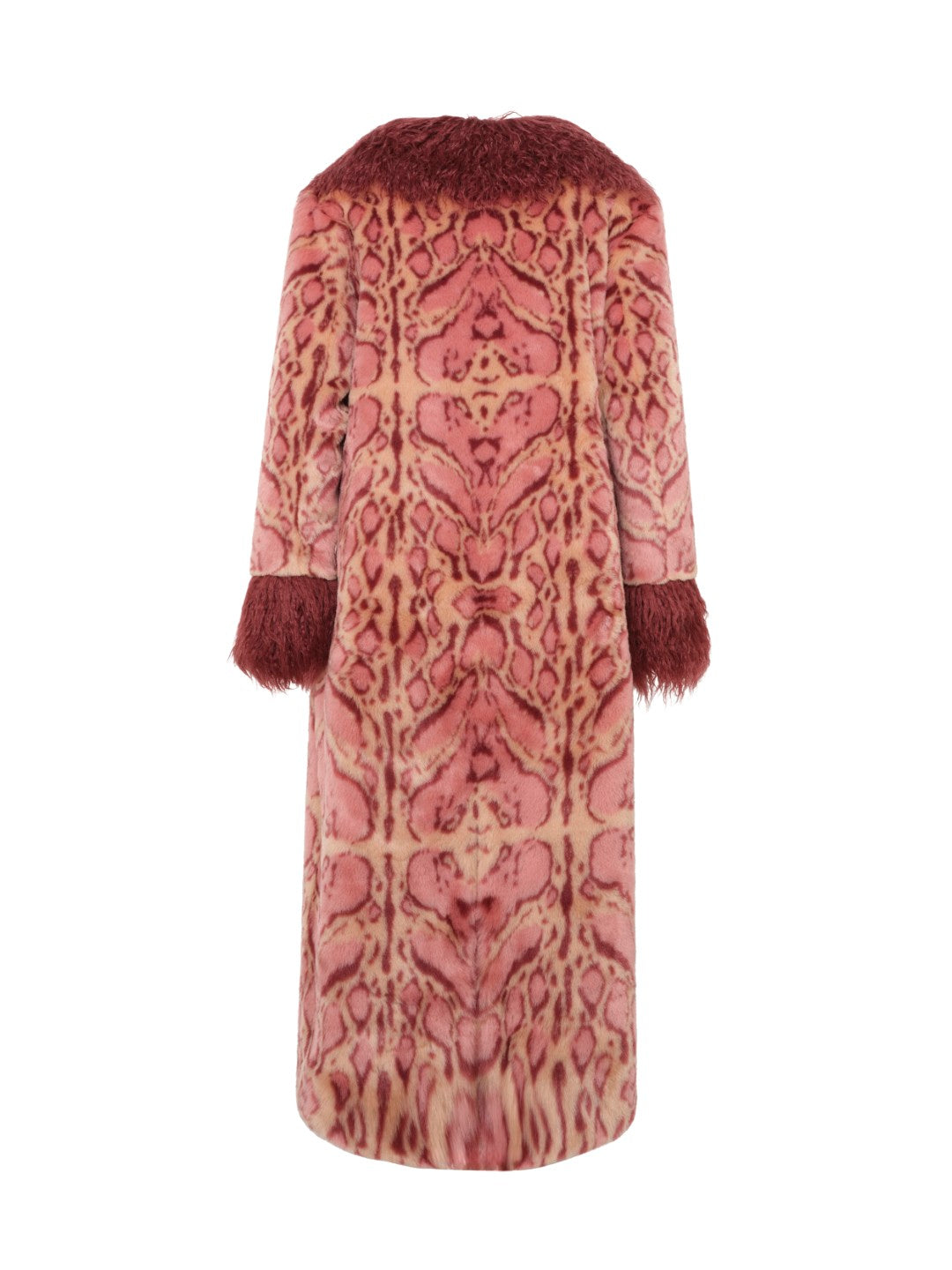 UNREAL FUR Cuvee Rose Coat - Rouge - Magpie Style