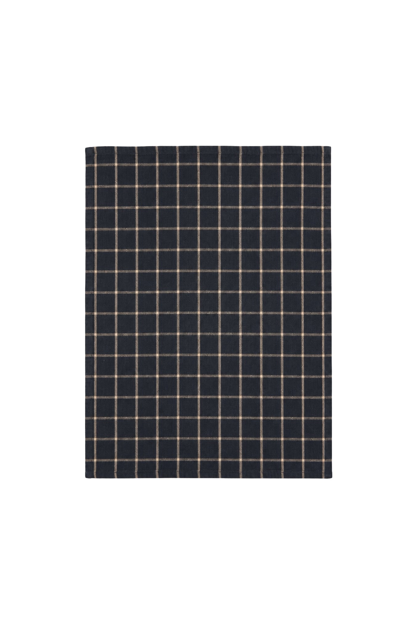 Kit Recycled Cotton Tea Towels - Black Check - Magpie Style