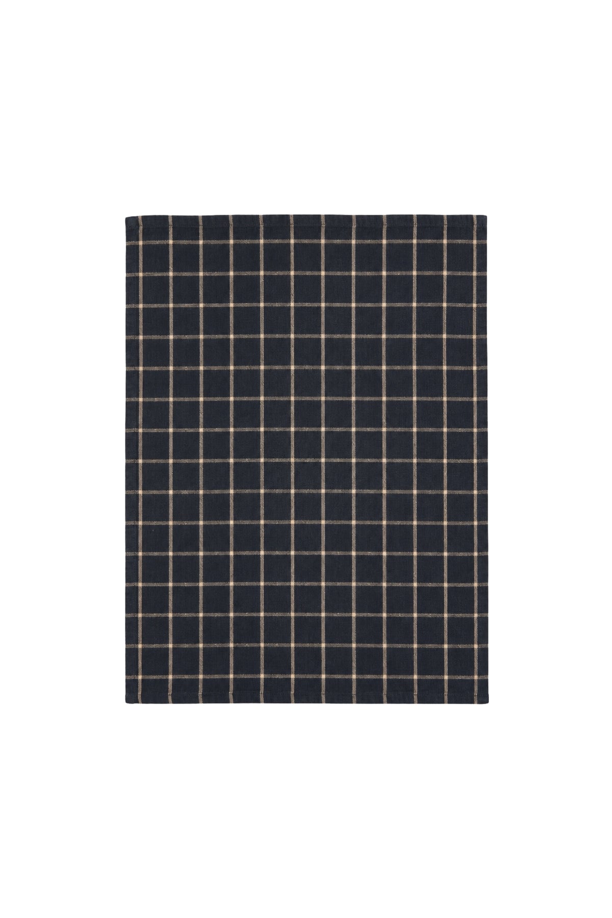 Kit Recycled Cotton Tea Towels - Black Check - Magpie Style