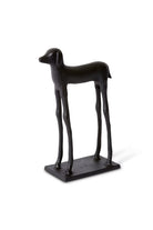 Black Hound Sculpture - Large - Magpie Style