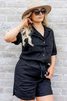 DRAMA THE LABEL Leap Jumpsuit - Black - Magpie Style