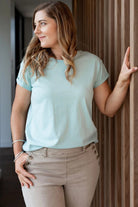 DRAMA THE LABEL Plain Tee - Aspen Green - Magpie Style