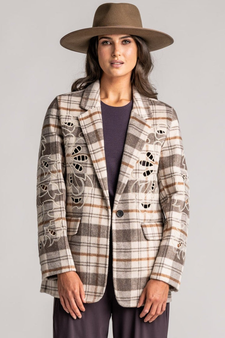 ME369 Kinsley Wool Jacket - Beige - Magpie Style