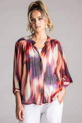 LAUREN VIDAL Blaze Blouse - Flame