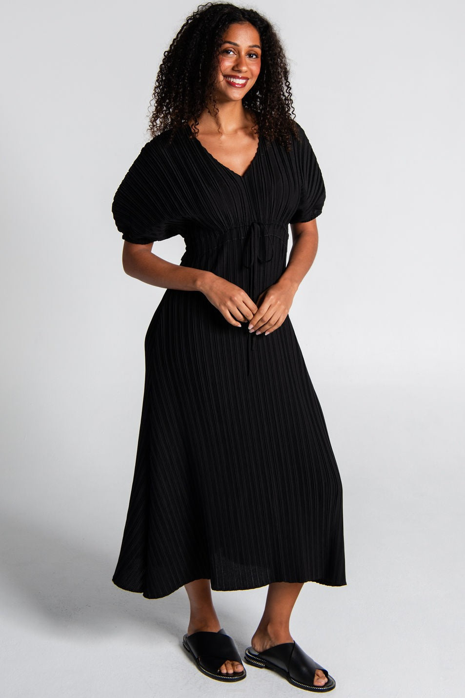 ALQUEMA Empire Dress - Black
