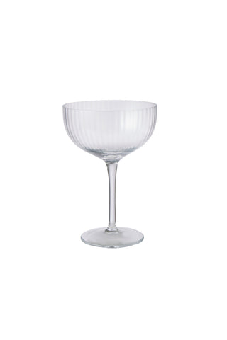 Ribbed Coupe Glass S/4