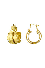 Dahlia Textured Tri-hoop Earrings