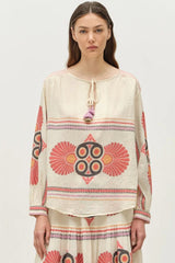 DEVOTION TWINS Dilos Blouse - Red/Orange