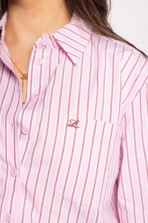 LOUGHLIN The Shirt - Pink Stripe - Magpie Style
