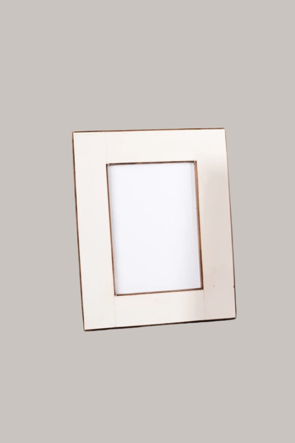 Ivory Frame w/ Amber Border - 5x7
