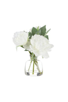 Peony Stem - Clear Vase - Magpie Style