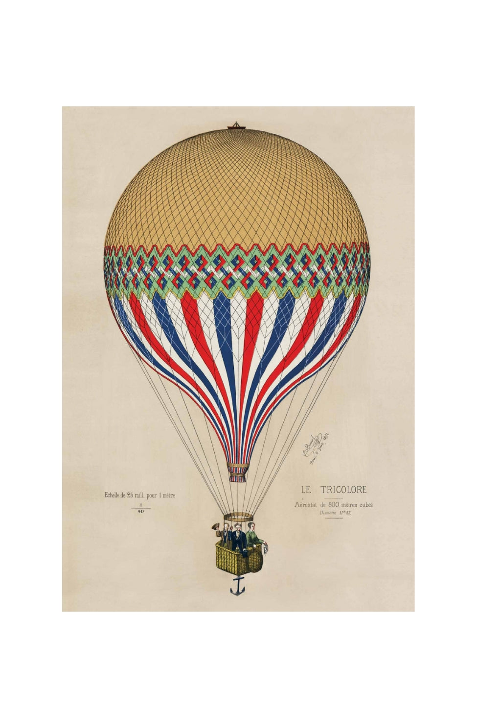 Card - Antique Air Balloon - Magpie Style