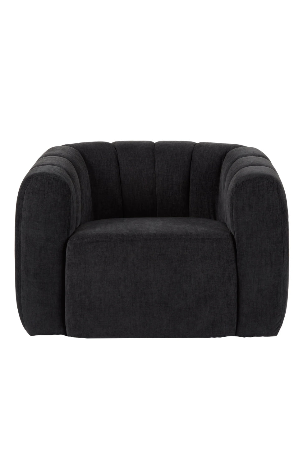 Channel Swivel Armchair - Charcoal - Magpie Style