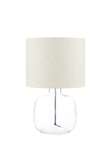 Lumiere Glass & Linen Lamp
