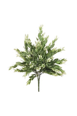 Ruscus Bush - Grey/White