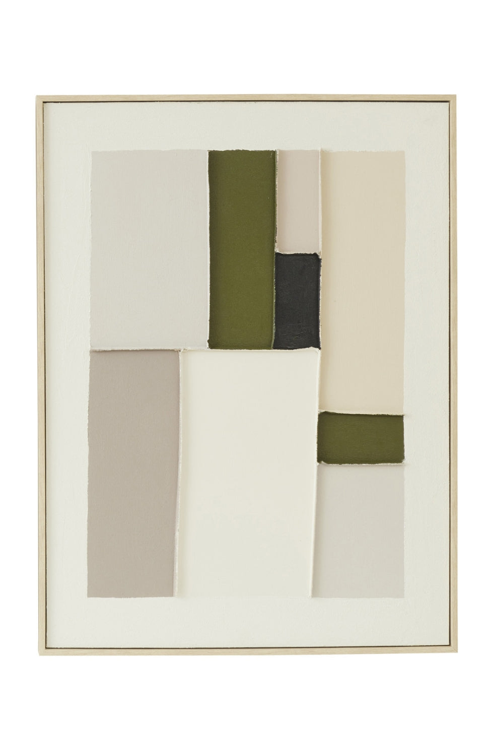 Olive Form Abstract Wall Art