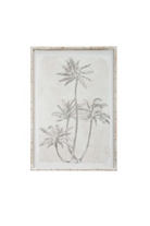 Vintage Cluster of Palms Frame Glass Print - Magpie Style