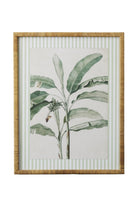 Striped Botanical Palm Study B - Magpie Style