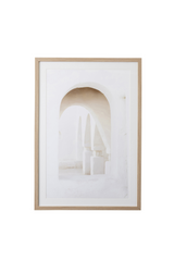 Arched Natural Frame Glass Print