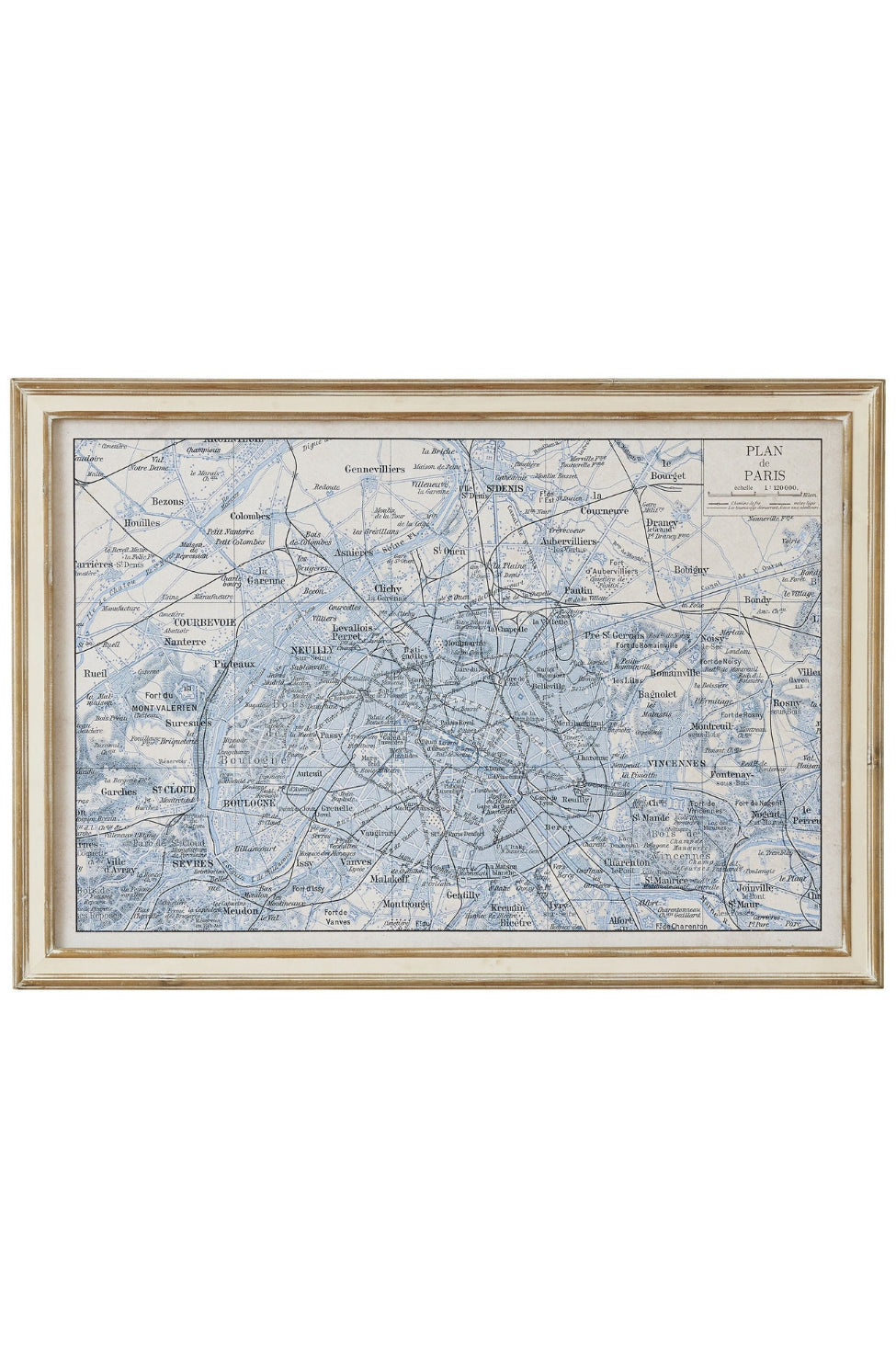 Paris Bleu Cartography Wall Art - Magpie Style
